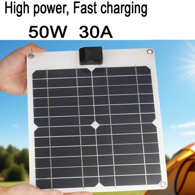 50W Sunpower แผงพลังงานแสงอาทิตย์แบบพกพา 5V 12V พลังงานแสงอาทิตย์แผ่น WithUSB ปลอดภัย Stabilize Charger ForPower Bank โทรศัพท์กลางแจ้ง Camping Home RV 1