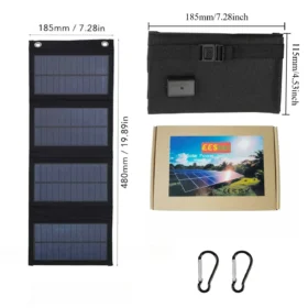 25 W-100 W กันน้ํา USB Solar Charger สําหรับโทรศัพท์มือถือแท็บเล็ตแบบพกพากลางแจ้ง Camping แหล่งจ่ายไฟฉุกเฉิน EESBAO 6