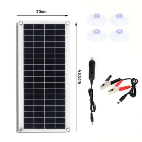 50W แผงพลังงานแสงอาทิตย์ 12V Monocrystalline USB แบบพกพากลางแจ้ง Solar Cell รถเรือ Camping Hiking Travel ชาร์จโทรศัพท์ 5