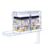 กล่องกรองน้ำตู้ปลาแบบหยดน้ำหลายชั้น เพิ่มการไหลเวียนของน้ำ ถังกรองน้ำแบบใส อุปกรณ์กรองน้ำสำหรับตู้ปลา ระบบกรองน้ำด้านบนตู้ปลา 2