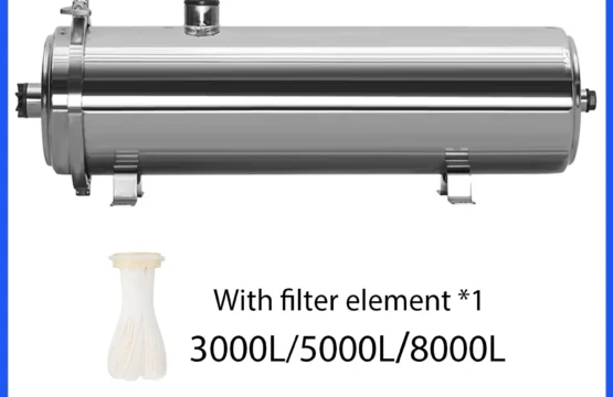 DIVEDEER เครื่องกรองน้ำ 3000L/5000L/8000L ตลับกรอง PVDF อัลตร้าฟิลเตรชั่นพร้อมท่อทำความสะอาดสำหรับน้ำดื่มใต้ซิงค์ 1