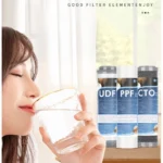Waternoble 10 นิ้วเปลี่ยนตลับกรองชุดผ้าฝ้าย PP UDF CTO สําหรับมาตรฐาน RO ระบบกรองน้ําในครัวเรือน Pre-Filter 3
