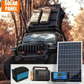 ชุดแผงโซลาร์เซลล์ 20 วัตต์/ชั่วโมง ครบชุด 12 โวลต์ โพลีคริสตัลไลน์ พลังงานแสงอาทิตย์แบบพกพา ชาร์จไฟได้ ใช้กลางแจ้ง เครื่องกำเนิดไฟฟ้าพลังงานแสงอาทิตย์สำหรับบ้าน 6