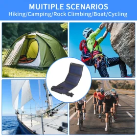 แผงโซลาร์เซลล์พับได้ 20W 50W 60W แผงโซลาร์เซลล์พกพา ชาร์จไฟ USB 5V DC แผงโซลาร์เซลล์ให้พลังงานตลอดเวลา แหล่งจ่ายไฟสำรองสำหรับมือถือ 2