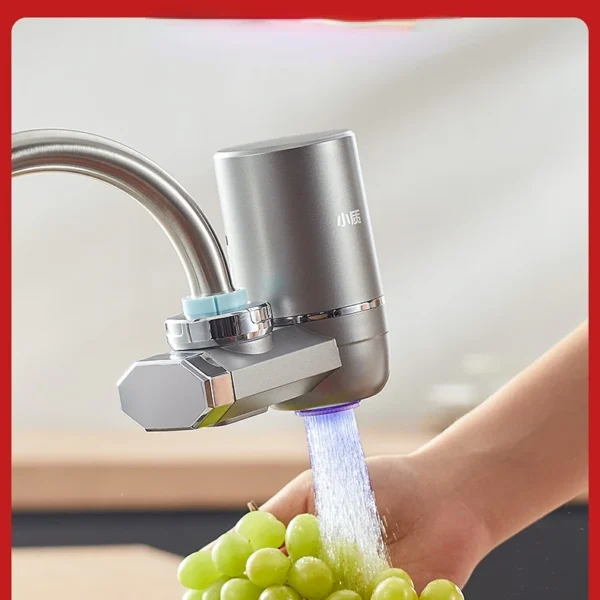 XIAoZhi เครื่องกรอง pemurni Air keran กรองคลอรีน, เครื่องกรองน้ำประปาสำหรับใช้ในครัวเรือน 1