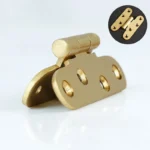 4 ชิ้น High-end ทองเหลืองบานพับห้องนอนตู้เสื้อผ้าบานพับประตูห้องครัวลิ้นชักบานพับตู้เฟอร์นิเจอร์ไม้อุปกรณ์เสริม 5