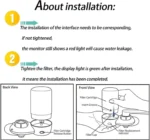 เครื่องกรองน้ําประปา Brita 3 ชิ้นเข้ากันได้กับ Brita ® ระบบกรองน้ํา Faucet Brita ® 36311, 36313, FR-200, FF-100 6