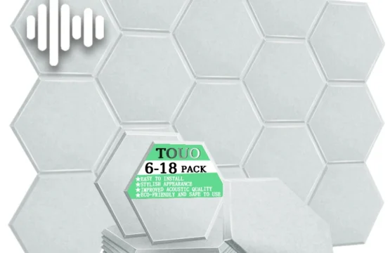 TOUO แผงอะคูสติก 6/12/18 ชิ้นสํานักงาน Acoustic Treatment สารหน่วงไฟเพดานวัสดุฉนวนกันเสียงผนังแผง 1