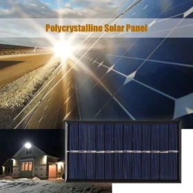 แผงพลังงานแสงอาทิตย์กลางแจ้ง 6V 1W Polycrystalline USB Power แบบพกพา Solar Cell เครื่องกําเนิดไฟฟ้าพลังงานแสงอาทิตย์สําหรับ Home Lighting Camp 5