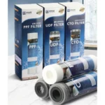 Waternoble 10 นิ้วเปลี่ยนตลับกรองชุดผ้าฝ้าย PP UDF CTO สําหรับมาตรฐาน RO ระบบกรองน้ําในครัวเรือน Pre-Filter 4