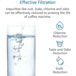 เครื่องชงกาแฟเครื่องกรองน้ำสำหรับ Jura Claris เข้ากันได้60209 68739 62911N9 N90 F5 F50 F70 F9 F90 C9 C5 IMPRESSA One Touch E10 4