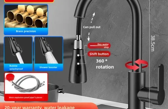 Rifo cocina grifos de cocina หัวก๊อกน้ำสำหรับห้องครัวแบบดึงออกได้ในครัวก๊อกน้ำร้อนและเย็น 1