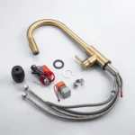 สมาร์ทดิจิตอล Touch ก๊อกน้ําอ่างล้างจานสแตนเลสร้อนเย็นอ่างล้างจาน Tap Touch บนดิจิตอลดึงออกก๊อกน้ําห้องครัว 6