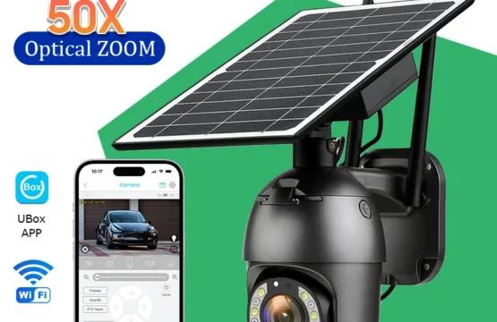 กล้องวงจรปิดพลังงานแสงอาทิตย์สำหรับภายนอกบ้าน รองรับซิม 4G ซูมออปติคอล 50 เท่า ความละเอียด 4K พร้อม Wifi ป้องกันความปลอดภัย ตรวจจับความเคลื่อนไหวของมนุษย์ กล้องวงจรปิด IP 1