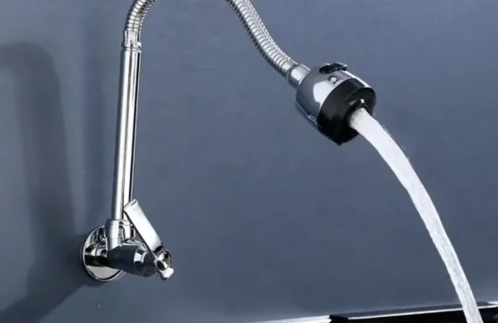 ก๊อกน้ำเย็นติดผนังแบบท่อเดี่ยว2โหมดก๊อกน้ำ ° หมุนได้360แบบพับเก็บได้ประหยัดพื้นที่ก๊อกน้ำห้องครัวป้องกันสนิม 1