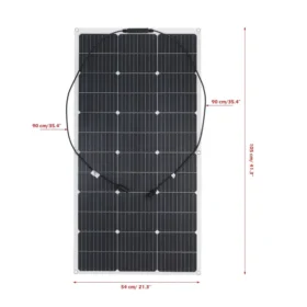 600W 300W แบบพกพาชุดแผงพลังงานแสงอาทิตย์แบบยืดหยุ่น Monocrystalline Cells กลางแจ้งสําหรับ Camping Yacht Street Light รถฉุกเฉิน 3