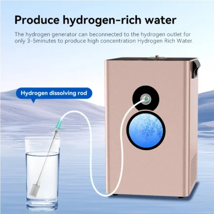 เครื่องผลิตออกซีไฮโดรเจน SUYZEKO ขนาด 450 มล. เครื่องพ่นไฮโดรเจนโมเลกุลสำหรับสูดดม  เครื่องสร้างไฮโดรเจน Wodoru H2 อุปกรณ์บำบัดด้วยการสูดดม พร้อมตัวกรองน้ำ 1