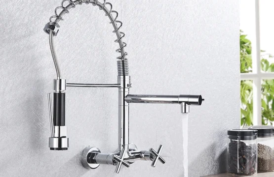 Myqualife ก๊อกน้ำห้องครัว Torneira Cozinha คู่ติดตั้งฤดูใบไม้ผลิก๊อกน้ำ 2 Chrome FINISH ใหม่ Grifo Cocina 1
