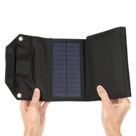 60 W/80 W/100 W พลังงานแสงอาทิตย์แผง USB 5V Solar Charger แบบพกพาพลังงานแสงอาทิตย์แบตเตอรี่ Power Bank สําหรับกลางแจ้ง Camping Hiking + สาย 4