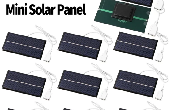 แผงพลังงานแสงอาทิตย์กลางแจ้ง 6V 1W Polycrystalline USB Power แบบพกพา Solar Cell เครื่องกําเนิดไฟฟ้าพลังงานแสงอาทิตย์สําหรับ Home Lighting Camp 1