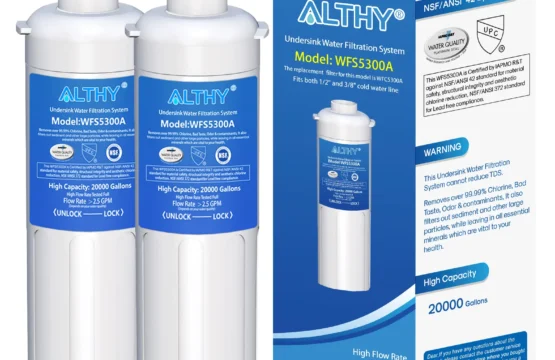 เปลี่ยนกรองน้ำสำหรับ ALTHY WFS5300A ภายใต้อ่างล้างจานดื่มโดยตรงภายใต้เคาน์เตอร์เครื่องดื่มระบบ 1