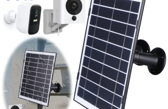 30W Solar Charger Micro USB/USB-C/DC5521 ชุดแผงพลังงานแสงอาทิตย์ IP65 กันน้ํา 9.8Ft สายชาร์จใช้งานร่วมกับ EufyCam/Wyze Cam 1