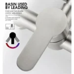 ก๊อกน้ําติดผนังพร้อมเครื่องพ่นสารเคมี 7.6-8.4 นิ้วศูนย์ก๊อกน้ําอ่างล้างจานเชิงพาณิชย์สแตนเลสผสมแตะเครื่องพ่นสารเคมีซักรีด 4