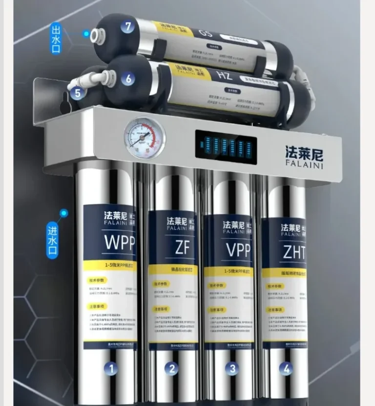 เครื่องกรองน้ำ Falani 7 ขั้นตอน ระบบกรองอัลตร้า พร้อมตัวกรองสแตนเลส สำหรับใช้ในบ้าน ครัว ติดตั้งกับก๊อกน้ำ ดื่มได้ทันที WWA 1