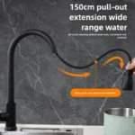 Rifo cocina grifos de cocina หัวก๊อกน้ำสำหรับห้องครัวแบบดึงออกได้ในครัวก๊อกน้ำร้อนและเย็น 4