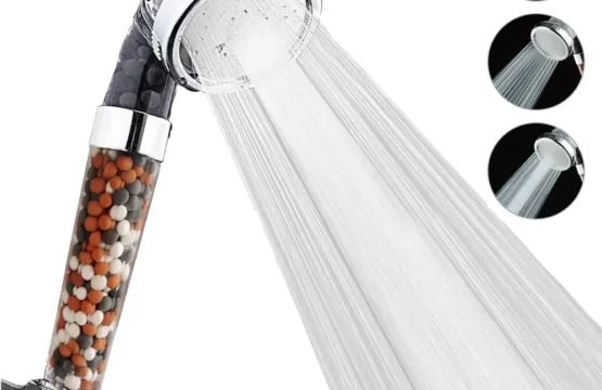 ใหม่ 3 ฟังก์ชั่นแรงดันสูงสปาหัวฝักบัวน้ําแบบใช้มือถือสายฝนอุปกรณ์ห้องน้ํา Anion FILTER ฝักบัว